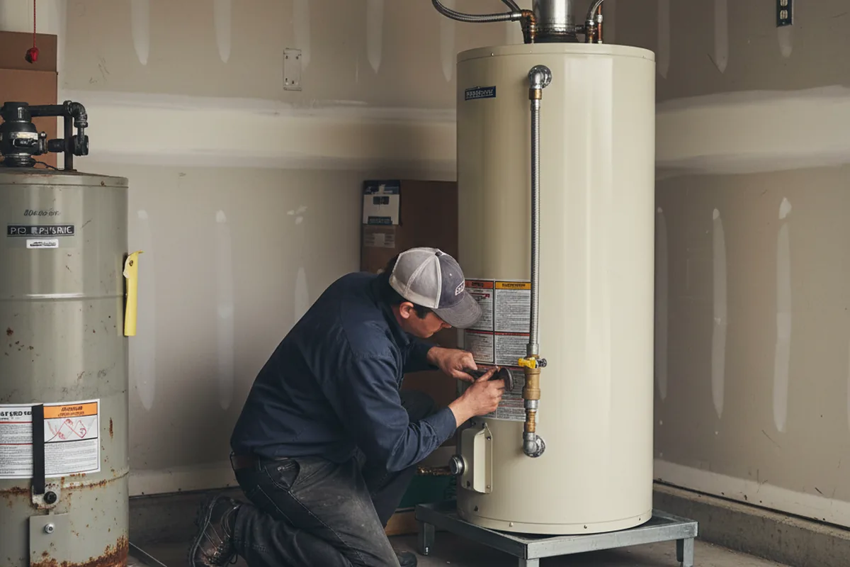 Water heater and shutoff valve replacement in Morrice